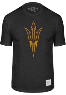 Original Retro Brand Arizona State Sun Devils Black Alt Team Logo Short Sleeve Fashion T Shirt