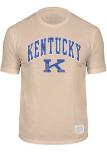 Kentucky Wildcats Oatmeal Arch Mascot Short Sleeve Fashion T Shirt