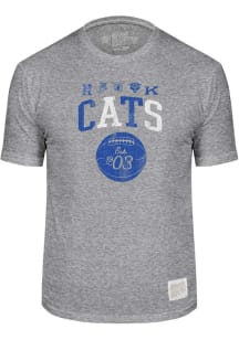 Kentucky Wildcats Grey Basketball Short Sleeve Fashion T Shirt