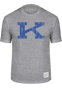 Kentucky Wildcats Grey Alternative Team Logo Short Sleeve Fashion T Shirt