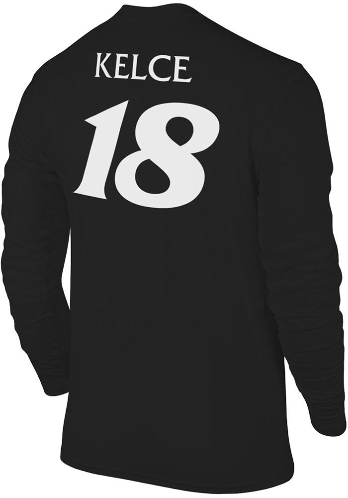 Travis Kelce Cincinnati Bearcats Black The Victory Number 18 Long Sleeve T Shirt