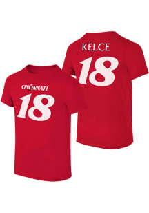 Travis Kelce  Cincinnati Bearcats Red The Victory Number 18 Short Sleeve T Shirt