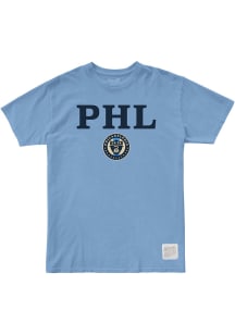 Philadelphia Union Light Blue Abbreviation Short Sleeve Fashion T Shirt