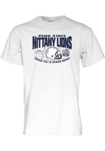 Penn State Nittany Lions White 2023 Football Peach Bowl Bound Short Sleeve T Shirt