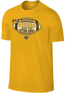 Missouri Tigers Gold 2023 Cotton Bowl Bound Short Sleeve Fashion T Shirt