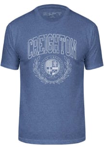 Creighton Bluejays Blue Triblend Seal Short Sleeve Fashion T Shirt