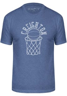 Creighton Bluejays Blue Triblend Basketball Short Sleeve Fashion T Shirt