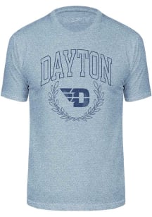 Dayton Flyers Light Blue Triblend Seal Short Sleeve Fashion T Shirt
