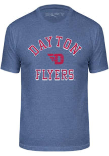 Dayton Flyers Blue Triblend Number One Design Short Sleeve Fashion T Shirt