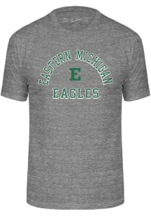 Eastern Michigan Eagles Grey Triblend Number One Design Short Sleeve Fashion T Shirt