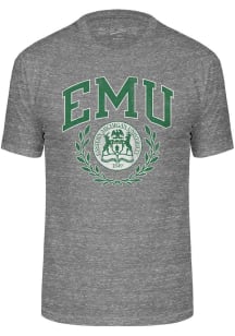 Eastern Michigan Eagles Grey Triblend Seal Short Sleeve Fashion T Shirt