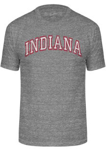 Indiana Hoosiers Grey Triblend Arch Name Short Sleeve Fashion T Shirt