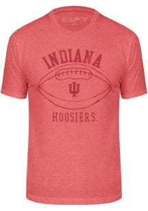 Indiana Hoosiers Crimson Triblend Football Short Sleeve Fashion T Shirt