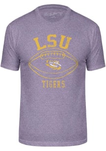 LSU Tigers Purple Triblend Football Short Sleeve Fashion T Shirt