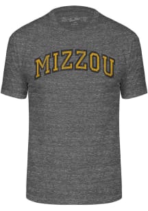 Missouri Tigers Charcoal Triblend Arch Name Short Sleeve Fashion T Shirt