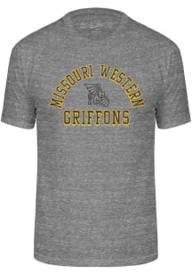 Missouri Western Griffons Grey Triblend Number One Design Short Sleeve Fashion T Shirt