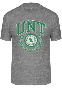 North Texas Mean Green Grey Triblend Seal Short Sleeve Fashion T Shirt