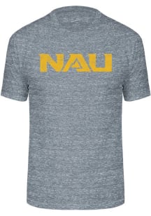 Northern Arizona Lumberjacks Navy Blue Triblend Distressed Logo Short Sleeve Fashion T Shirt
