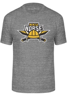 Northern Kentucky Norse Grey Triblend Distressed Logo Short Sleeve Fashion T Shirt