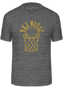 Northern Kentucky Norse Charcoal Triblend Basketball Short Sleeve Fashion T Shirt