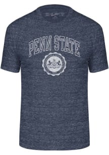 Penn State Nittany Lions Navy Blue Triblend Seal Short Sleeve Fashion T Shirt