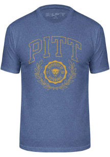 Blue Pitt Panthers Triblend Seal Short Sleeve Fashion T Shirt