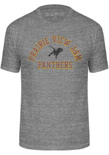 Prairie View A&amp;M Panthers Grey Triblend Number One Design Short Sleeve Fashion T Shirt