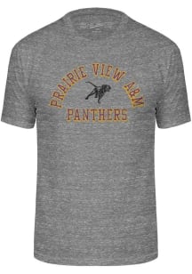 Prairie View A&amp;M Panthers Grey Triblend Number One Design Short Sleeve Fashion T Shirt