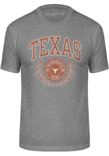 Texas Longhorns Grey Triblend Seal Short Sleeve Fashion T Shirt