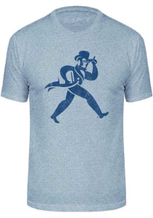Washburn Ichabods Light Blue Triblend Distressed Logo Short Sleeve Fashion T Shirt