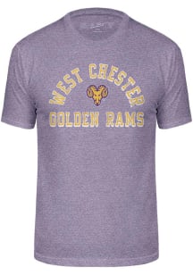 West Chester Golden Rams Purple Triblend Number One Design Short Sleeve Fashion T Shirt