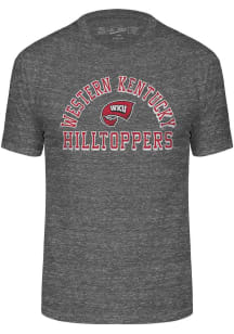 Western Kentucky Hilltoppers Charcoal Triblend Number One Design Short Sleeve Fashion T Shirt