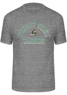 Wright State Raiders Grey Triblend Number One Design Short Sleeve Fashion T Shirt