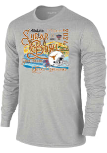 Texas Longhorns Grey 2023 CFP Sugar Bowl Bound Long Sleeve T Shirt