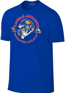 Kansas Jayhawks Blue 2023 Guaranteed Rate Bowl Bound Short Sleeve T Shirt