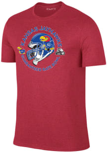 Kansas Jayhawks Red 2023 Guaranteed Rate Bowl Bound Short Sleeve Fashion T Shirt