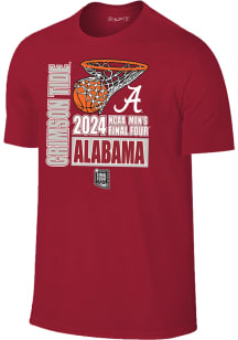 Alabama Crimson Tide Crimson 2024 Final Four Net Short Sleeve T Shirt