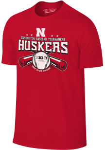Nebraska Cornhuskers Red 2024 Big 10 Baseball Tournament Short Sleeve T Shirt
