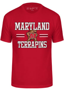 Maryland Terrapins Number One Short Sleeve T Shirt - Red