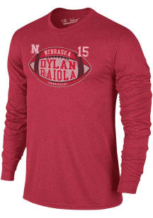 Dylan Raiola The Victory Mens Red Nebraska Cornhuskers Football Name And Number Tee