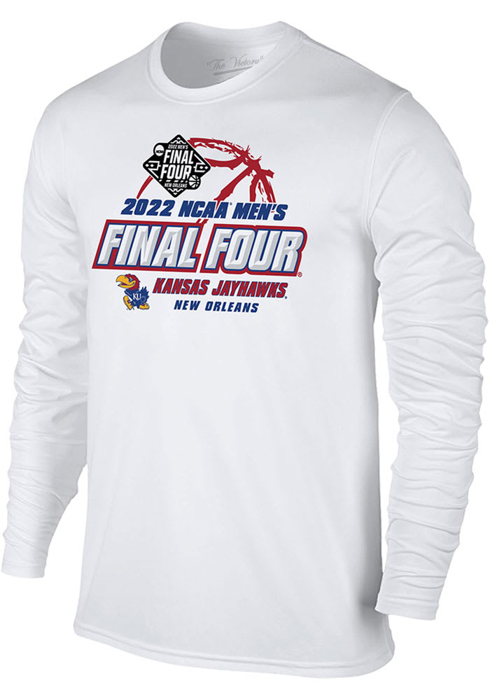 Kansas Jayhawks White 2022 Final Four Fast Ball Long Sleeve T Shirt