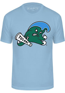 Tulane Green Wave Light Blue Cotton Design Short Sleeve Fashion T Shirt