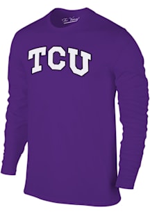 TCU Horned Frogs Purple Cotton Long Sleeve Fashion T Shirt