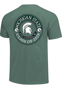Michigan State Spartans Green Class of 2029 Short Sleeve T Shirt