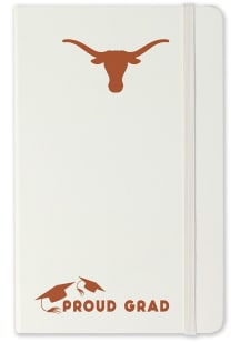 Texas Longhorns Proud Grad team logo Notebook and Folder - White