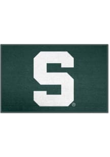Green Michigan State Spartans Block S Interior Rug