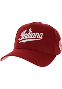 Indiana Hoosiers Coach Script Adjustable Hat - Crimson
