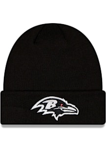 New Era Baltimore Ravens Black GCP BAL Knit Cuff Mens Knit Hat