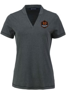 Cutter and Buck Houston Dynamo Womens Black Forge Short Sleeve T-Shirt