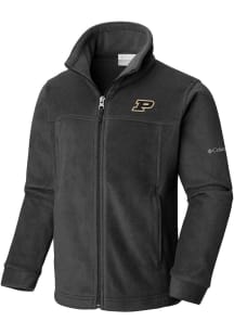 Youth Purdue Boilermakers Black Columbia Steens Mountain Light Weight Jacket
